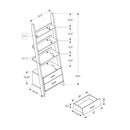 Monarch Bookcases 5+ Shelves I 2756 IMAGE 5