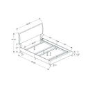 Monarch Queen Upholstered Platform Bed I 5953Q IMAGE 5