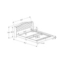 Monarch Queen Upholstered Panel Bed I 5968Q IMAGE 5