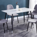 IFDC Dining Table with Glass Top T-1580 IMAGE 1