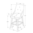 Monarch Pub Height Stool I 1243 IMAGE 5