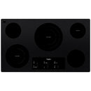 Whirlpool 36-inch, Built-in Electric Cooktop with FlexHeat™ Element WCE97US6KB IMAGE 1